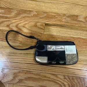 Patterned Coach Wristlet